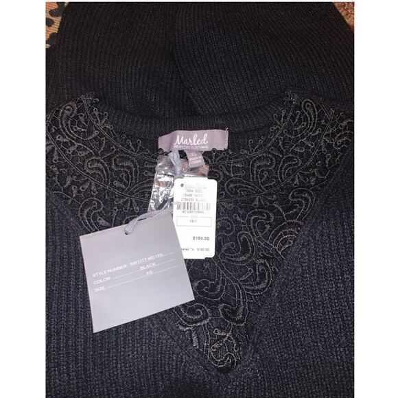 MARLED by Reunited Lace Balloon-Sleeve Sweater BNWT - Picture 3 of 3